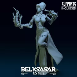 Sorcerer Gypsy Girl 3D print model