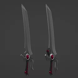 Space Elf Corsair Officer Swords