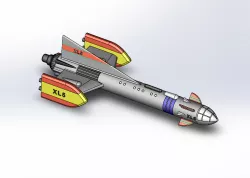 Space ship toy 3D