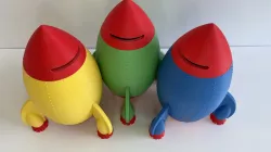 Spaceship Rocket Money Savings Piggy Bank