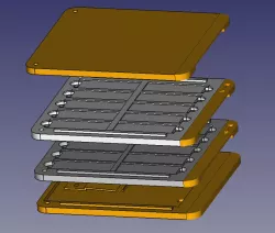 Stackable microscope slide tray