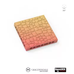 Stone floor tile