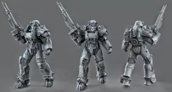 T60 Power Armor 3D Printable 75mm and 100mm