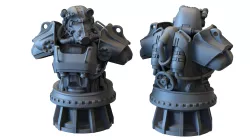 T60 Power Armor Bust 3d Printable