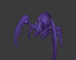 Three spiders stalking zombies