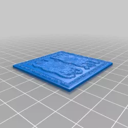 Tigers Floor Tile Decoration 2x2
