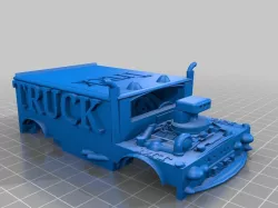 Truck V8 Model. stl3dmodels.com