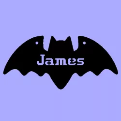 UK PERSONALIZED BAT DECORATION FOR TOP 3000 UK FIRST NAMES