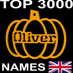 UK PERSONALIZED PUMPKIN DECORATION FOR TOP 3000 UK FIRST NAMES