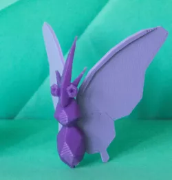Venomoth Low Poly Pokemon