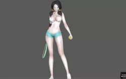 VIDEL SEXY TENNIS TRAINING VERSION DRAGON BALL CHARACTER ANIME STATUE MODEL
