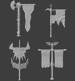 Warhammer 40k Banner set 1