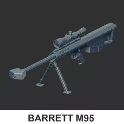 weapon gun BARRETT M95