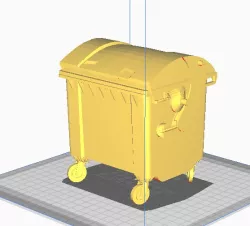 Wheelie garbage can