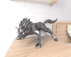 Wolf Link Lowpoly