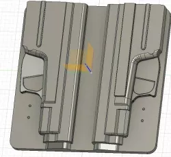 XD9 split mold for holster