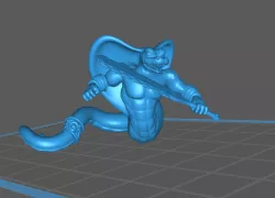 Yuan-Ti / Snake-man Warrior, Pose 2