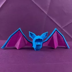 Zubat Low Poly Pokemon