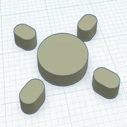 22xx/23xx Motor Mount Hole Pattern template