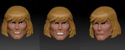 3 HE-MAN Revelation heads models MOTUC  - MASTERS OF THE UNIVERSE