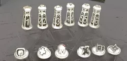 3D Game markers for grim dark future games.
