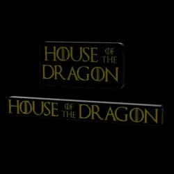 3D MULTICOLOR LOGO/SIGN - House of the Dragon (2 versions)