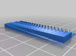 3D Resin Printer - Exposure Calibration Test by Fheder