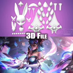 Accessoires Spirit Blossom Evelynn League of Legends Fichiers STL