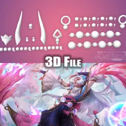 Accessoires Spirit Blossom Syndra League of Legends Fichiers STL