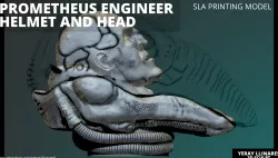 Alien Prometheus Engineer Helmet & Head