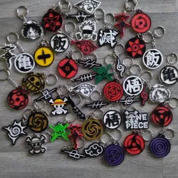 Anime Keychain Pack +40 Models Keychain and Pins