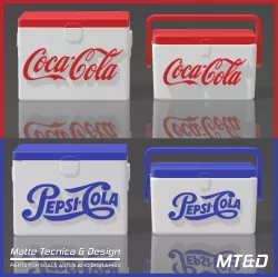 Another Coca Cola and Pepsi Ice Box Vintage Coolers Bundle for Scale Autos and Dioramas