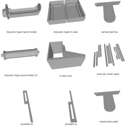 Anycubic Vyper bundle parts (6 pcs)