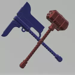 axe and hammer of the berserk miners