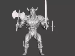 BARBARIAN HE MAN NEW ETERNIA MOTU CUSTOM VINTAGE ACTION FIGURE (COMPLETE)
