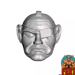 Batoon custom Head Galaxy Warriors / Galaxy Fighters Motu Origins Classics