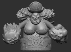 Big Mom Charlotte Linlin Bust One Piece 3D Multi Pieces For Print