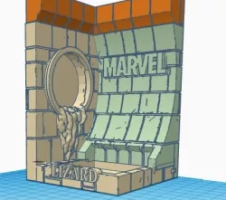 BOX DIORAMA MARVEL LIZAR