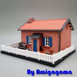Brick gate house