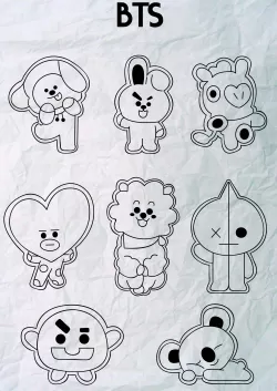 BTS COOKIE CUTTER SET