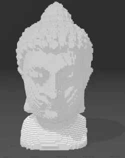 Buddha - Buddha - Voxel Print 3D LowPoly