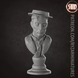 Buster Keaton bust