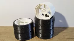 Car wheels.