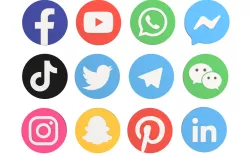 [CARTOON] Social Media Logo Pack Round