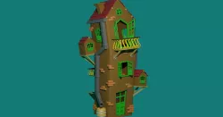 Cartoon style torsida house