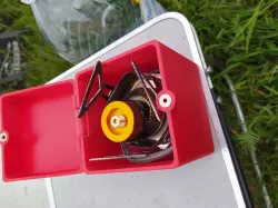 Case for a camping gas burner.