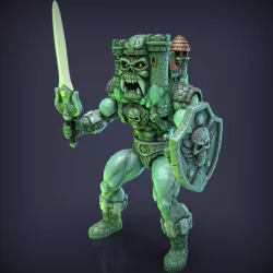 CastleHead MOTU Original Vintage Styled Action Figure 5.5 inch Greyskull