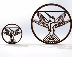 Colibri figure Geometric (Two sizes)