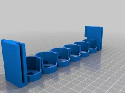 Collapsible Paint Rack System for hobby paints in dropper bottles