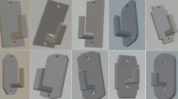 COLLECTION OF WALL HOOKS FOR VARIOUS USES